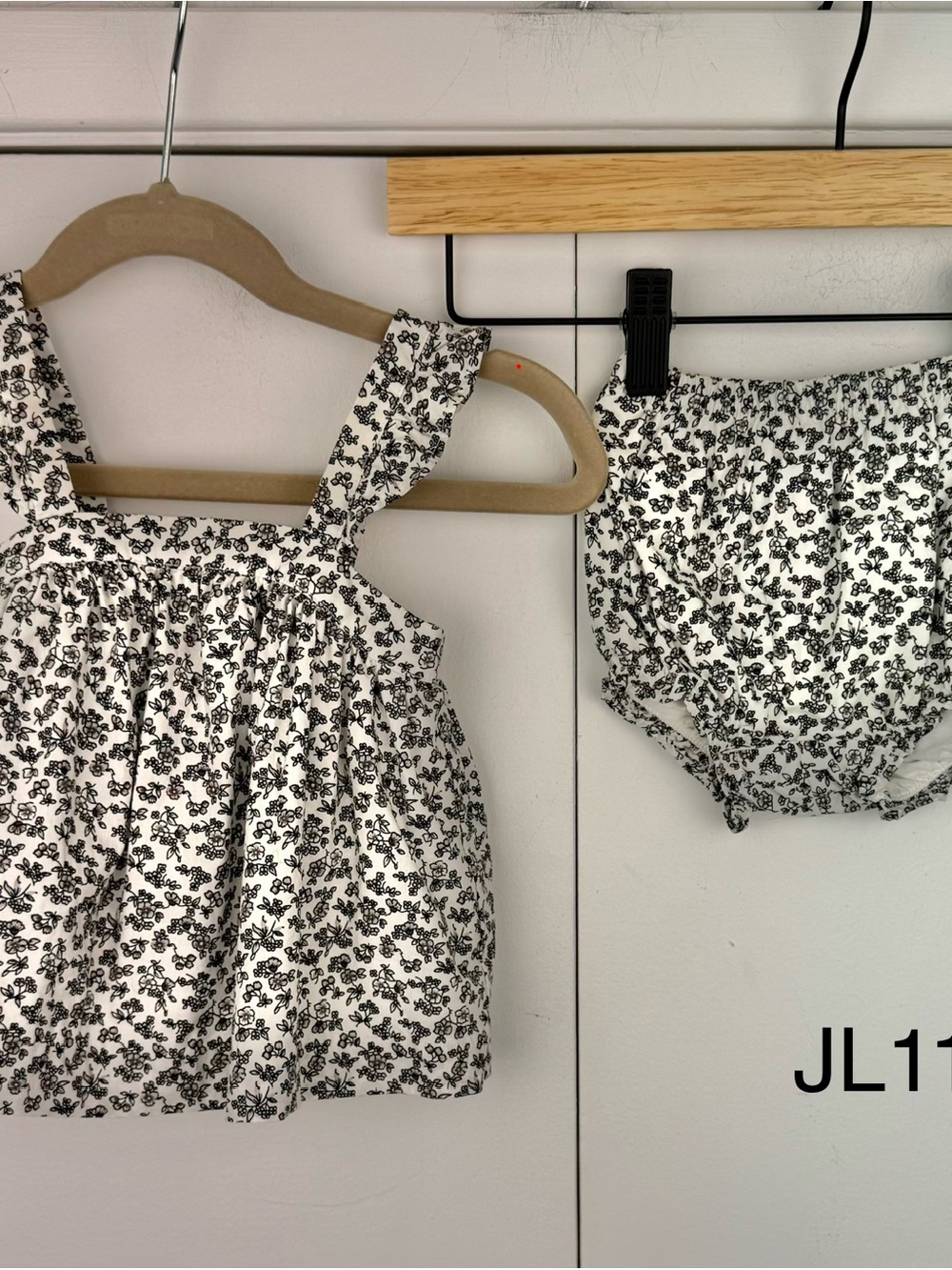 Janie and Jack Floral Halter Top Bloomer Set 3-6M